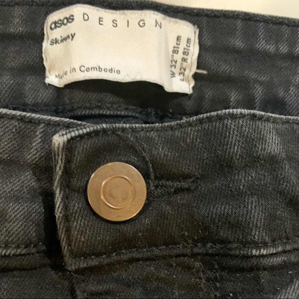 ASOS Skinny Ripped Knee Jeans - Picture 5 of 5